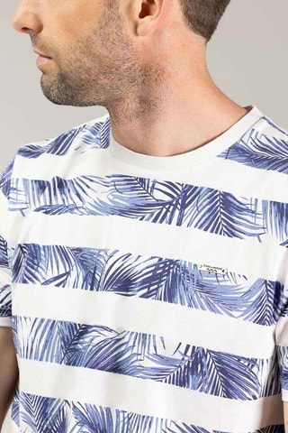 Camiseta - Azul y gris