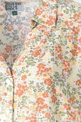 Camisa - Blanco, azul y amarillo