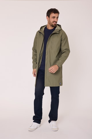 Impermeable con capucha - Verde