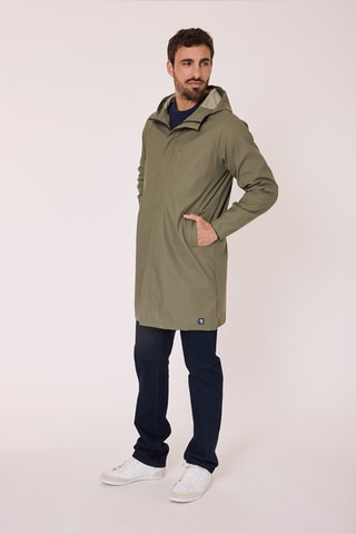 Impermeable con capucha - Verde