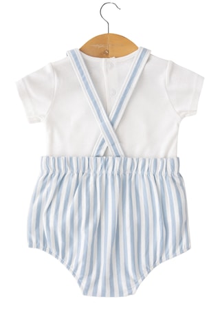 Camiseta y peto - Blanco, amarillo y rojo