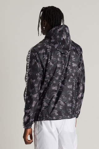 Coupe-vent à capuche - Noir et gris foncé