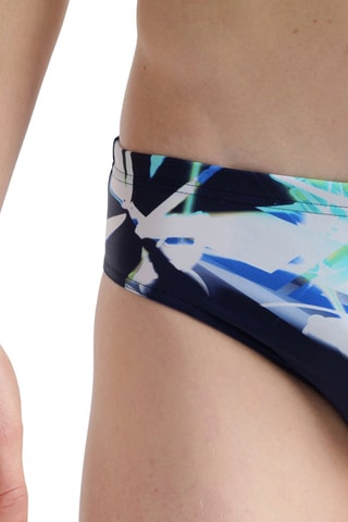 Slip de bain - Bleu et blanc