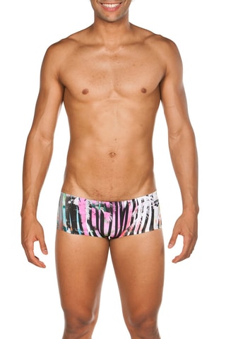 Boxer de bain One Riviera - Fuchsia et noir