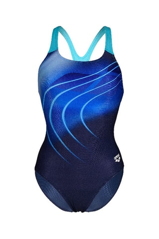 Maillot 1 pièce - Bleu et blanc