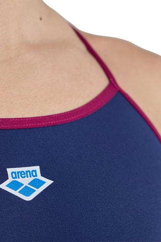 Maillot 1 pièce - Bleu marine et bordeaux