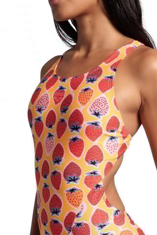 Maillot 1 pièce - Rouge et orange