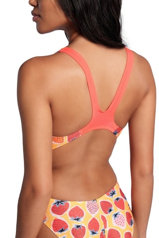 Maillot 1 pièce - Rouge et orange