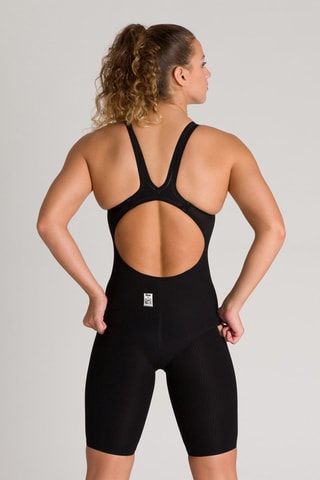 Maillot 1 pièce et cycliste de bain Powerskin - Noir