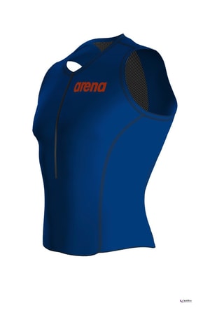 Débardeur de bain - Bleu et orange