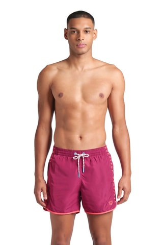 Short de bain Team Stripe - Bordeaux