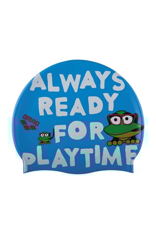 Bonnet de bain en silicone - 
Bleu