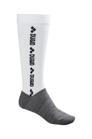 Chaussettes hautes - Gris et blanc