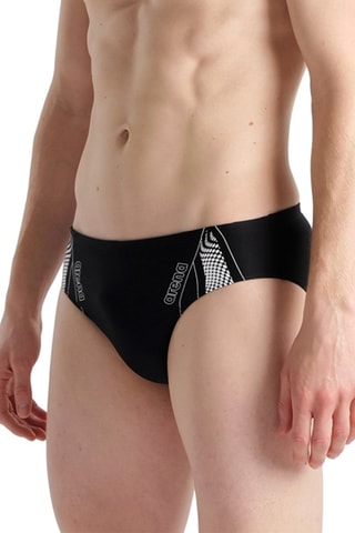 Slip de bain Graphic - Noir