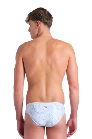 Slip de bain - Bleu clair et blanc