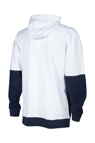 Sweat à capuche - Blanc et bleu