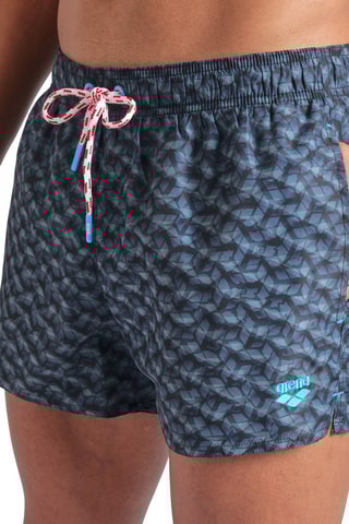 Short de plage - Vert et noir