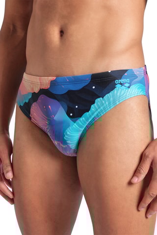 Slip de bain - Rose et turquoise