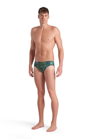 Slip de bain - Noir et vert