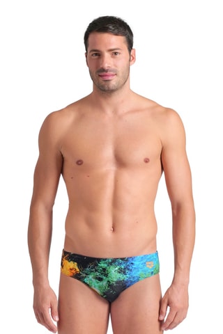 Slip de bain - Noir et vert