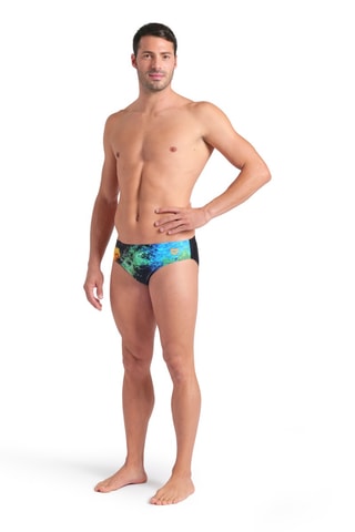 Slip de bain - Noir et vert