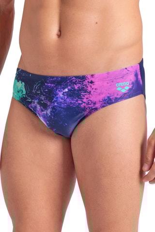 Slip de bain - Bleu nuit et violet