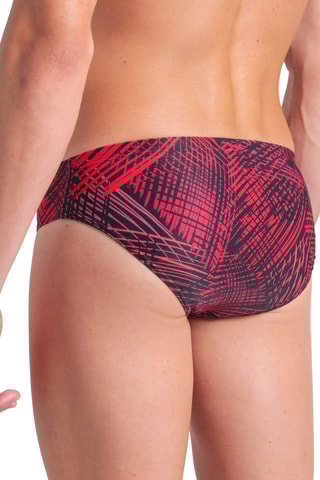 Slip de bain - Rouge et noir