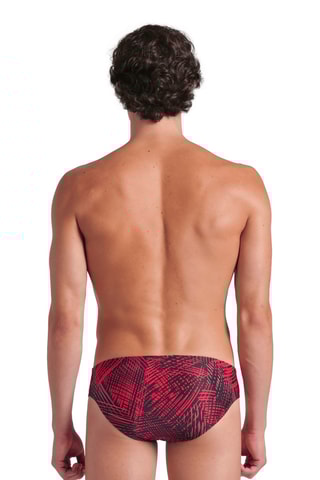 Slip de bain - Rouge et noir