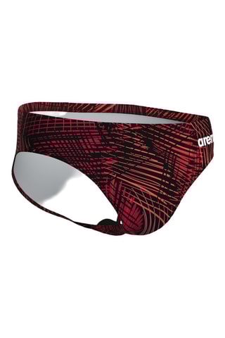 Slip de bain - Rouge et noir