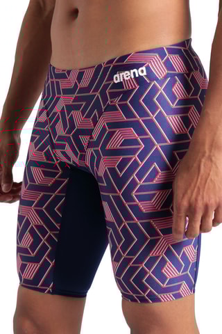 Cycliste de bain - Bleu nuit et rouge