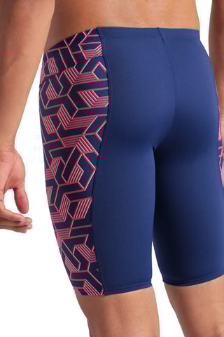 Cycliste de bain - Bleu nuit et rouge