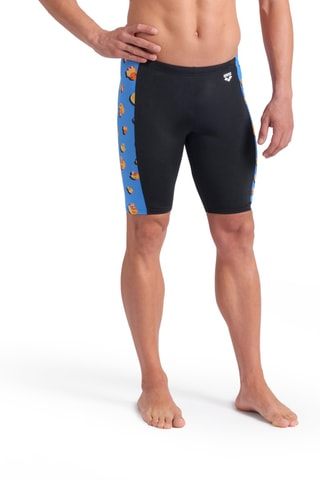 Cycliste de bain - Noir et turquoise