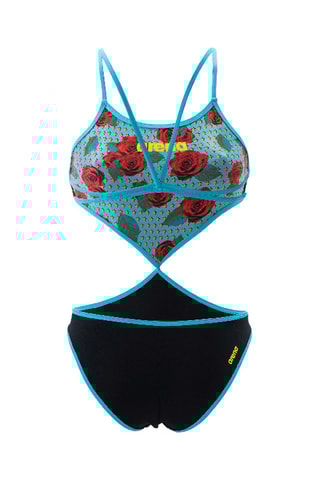 Trikini réversible - Noir et turquoise