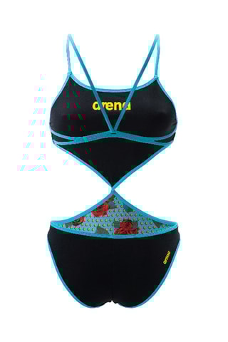 Trikini réversible - Noir et turquoise