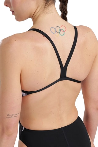 Maillot 1 pièce - Noir et gris