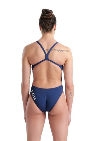 Maillot 1 pièce Fédération italienne de natation - Bleu marine