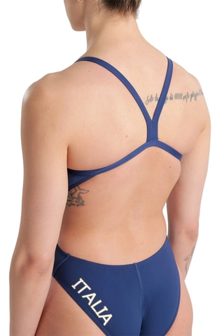 Maillot 1 pièce Fédération italienne de natation - Bleu marine