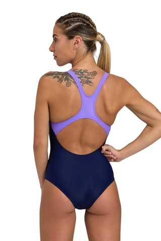 Maillot 1 pièce - Bleu marine et violet