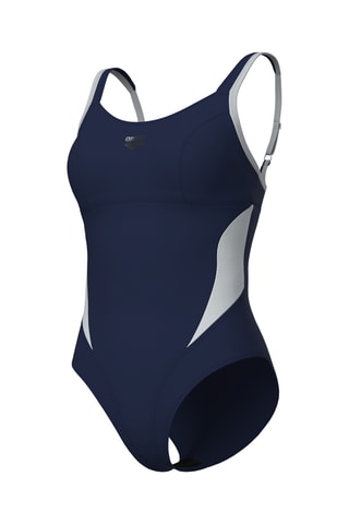 Maillot 1 pièce - Bleu et gris