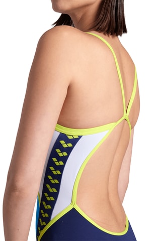 Maillot 1 pièce - Turquoise et blanc