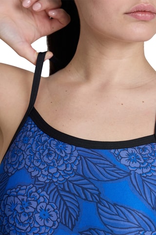 Maillot 1 pièce - Bleu et noir