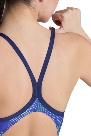 Maillot 1 pièce - Bleu marine et vert clair