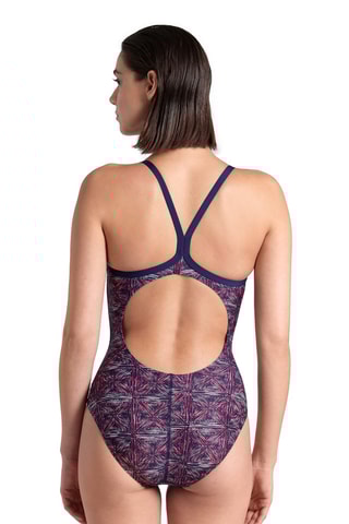 Maillot 1 pièce - Bleu marine et rouge