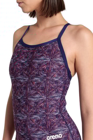 Maillot 1 pièce - Bleu marine et rouge