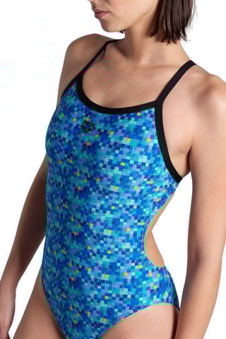 Maillot 1 pièce - Noir et bleu