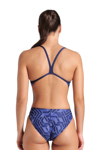 Maillot 1 pièce - Bleu marine et blanc