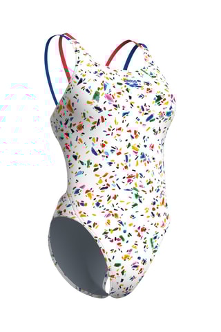 Maillot 1 pièce - Blanc et corail