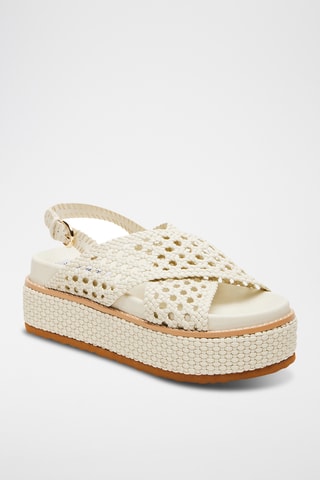 Sandali platform - Ecrù