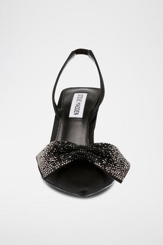 Décolleté in raso - Nero