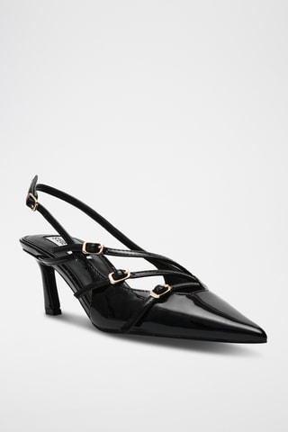 Décolleté in vernice - Nero